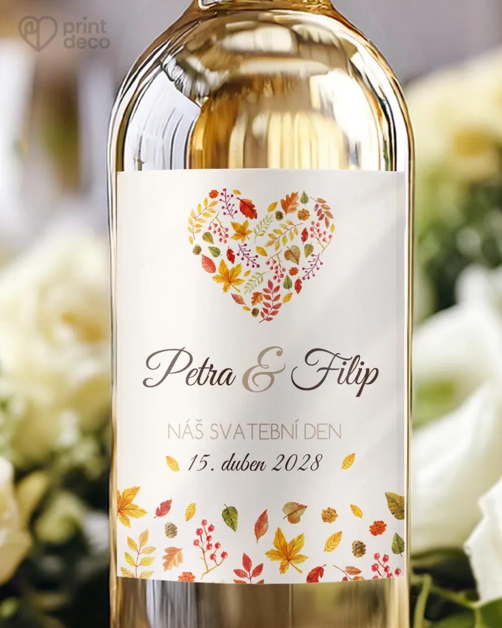 Svatební etikety Pestrobarevné Podzim