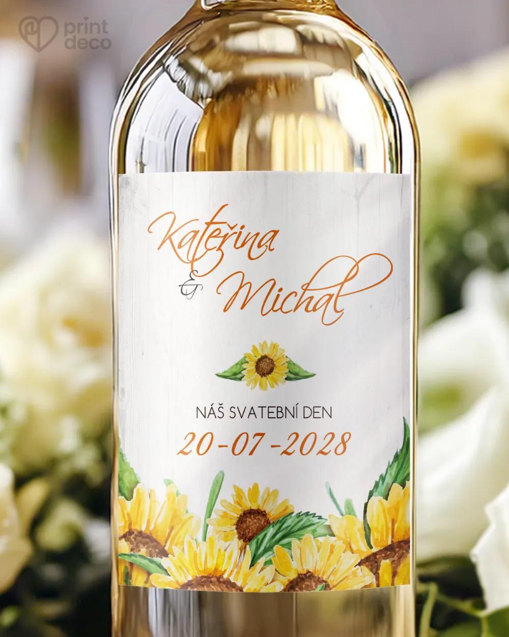 Svatební etikety slunečnice