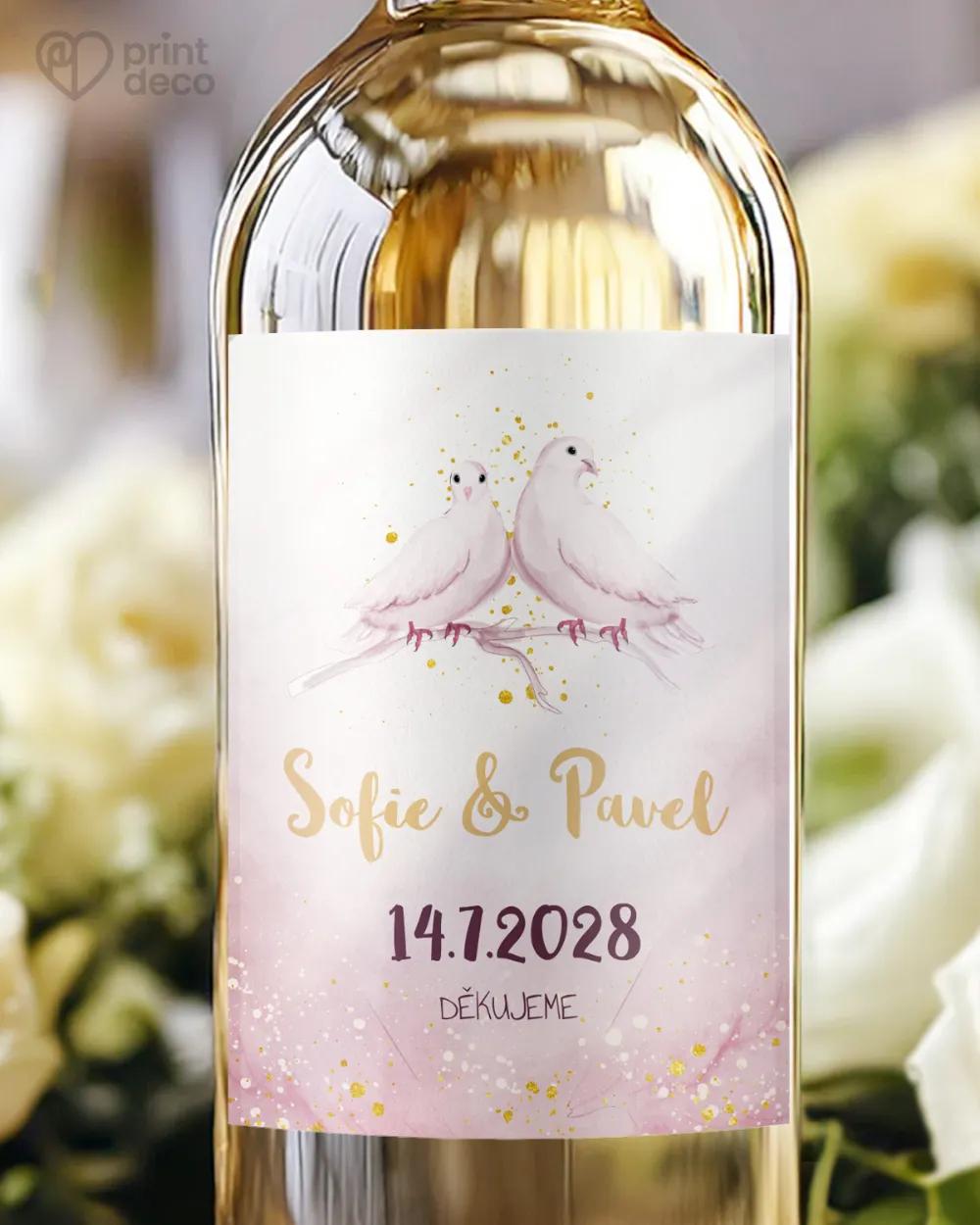 Svatební etikety Bílé holubice