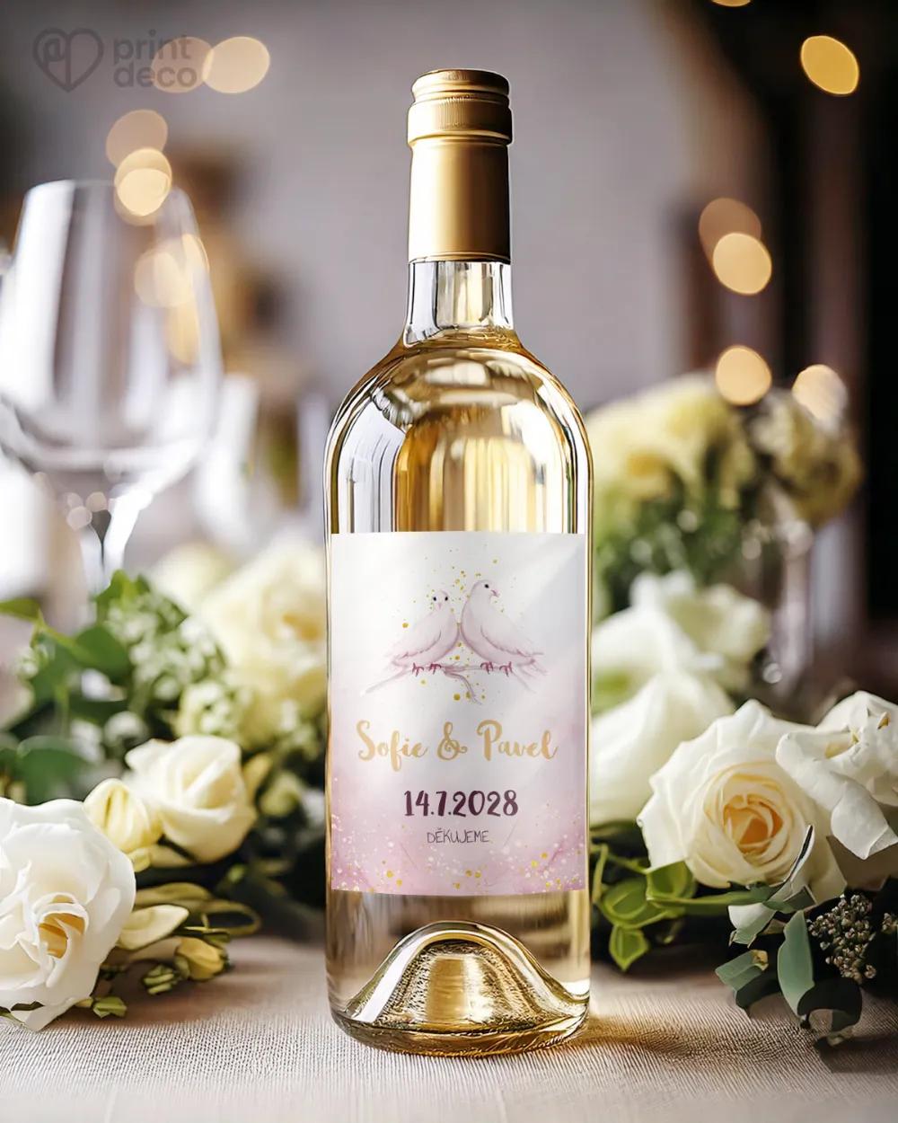 Svatební etikety Bílé holubice 1/2