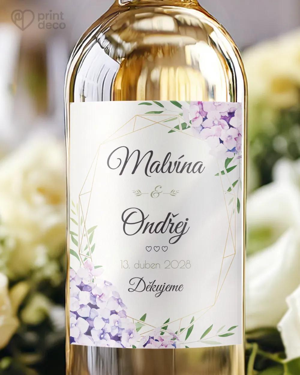 Svatební etikety Hortenzie