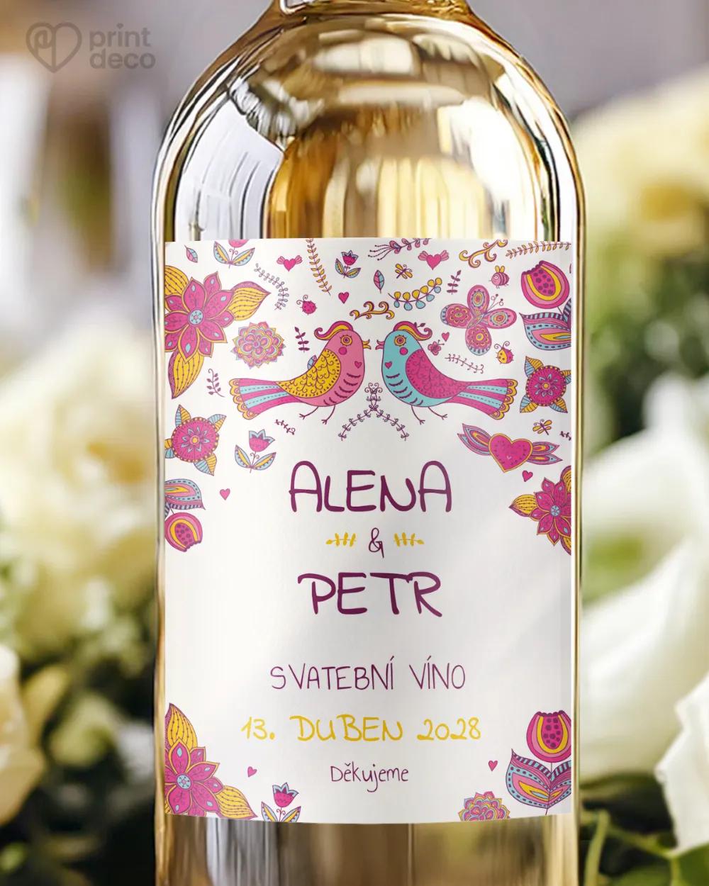 Svatební etikety Pestré ptáčci