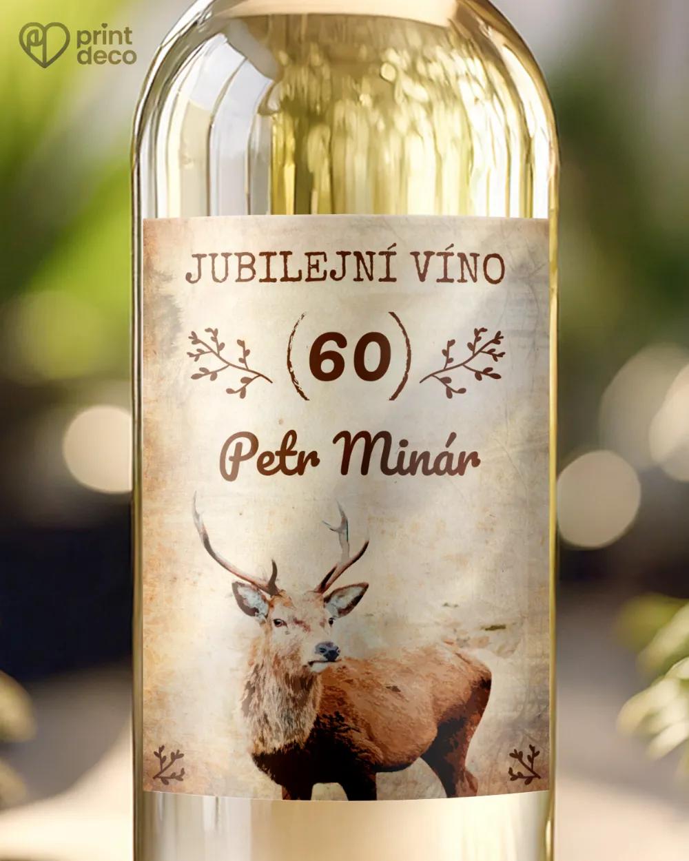 Etikety na láhve Myslivec