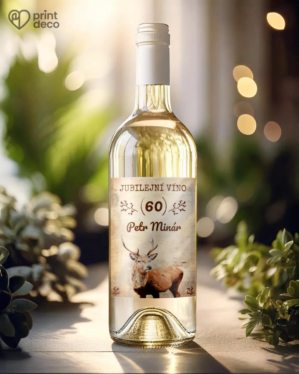 Etikety na láhve Myslivec 1/2