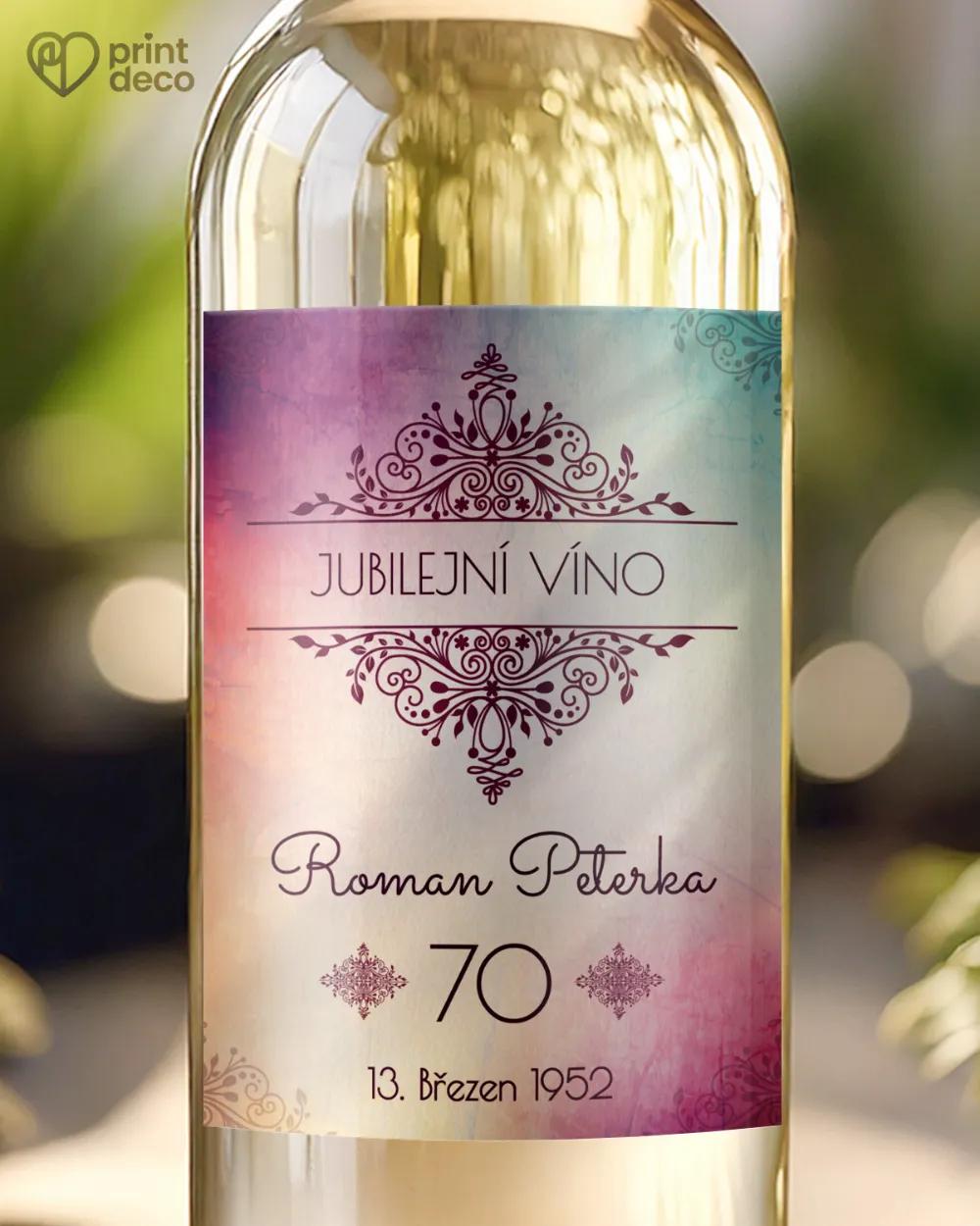 Etikety na láhve Trendy retro