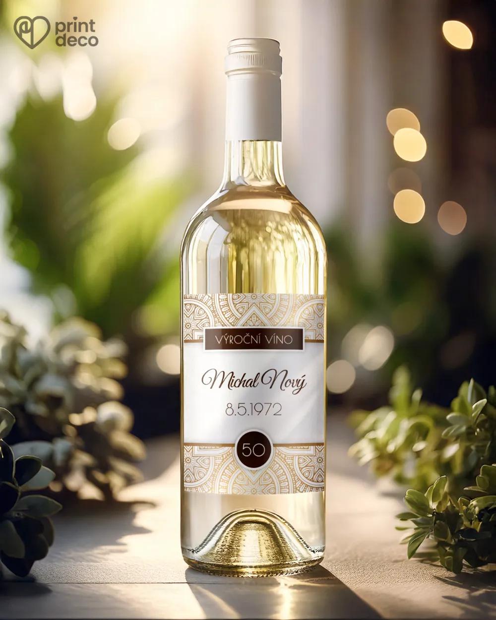 Etikety na láhve Zlaté Retro 1/2