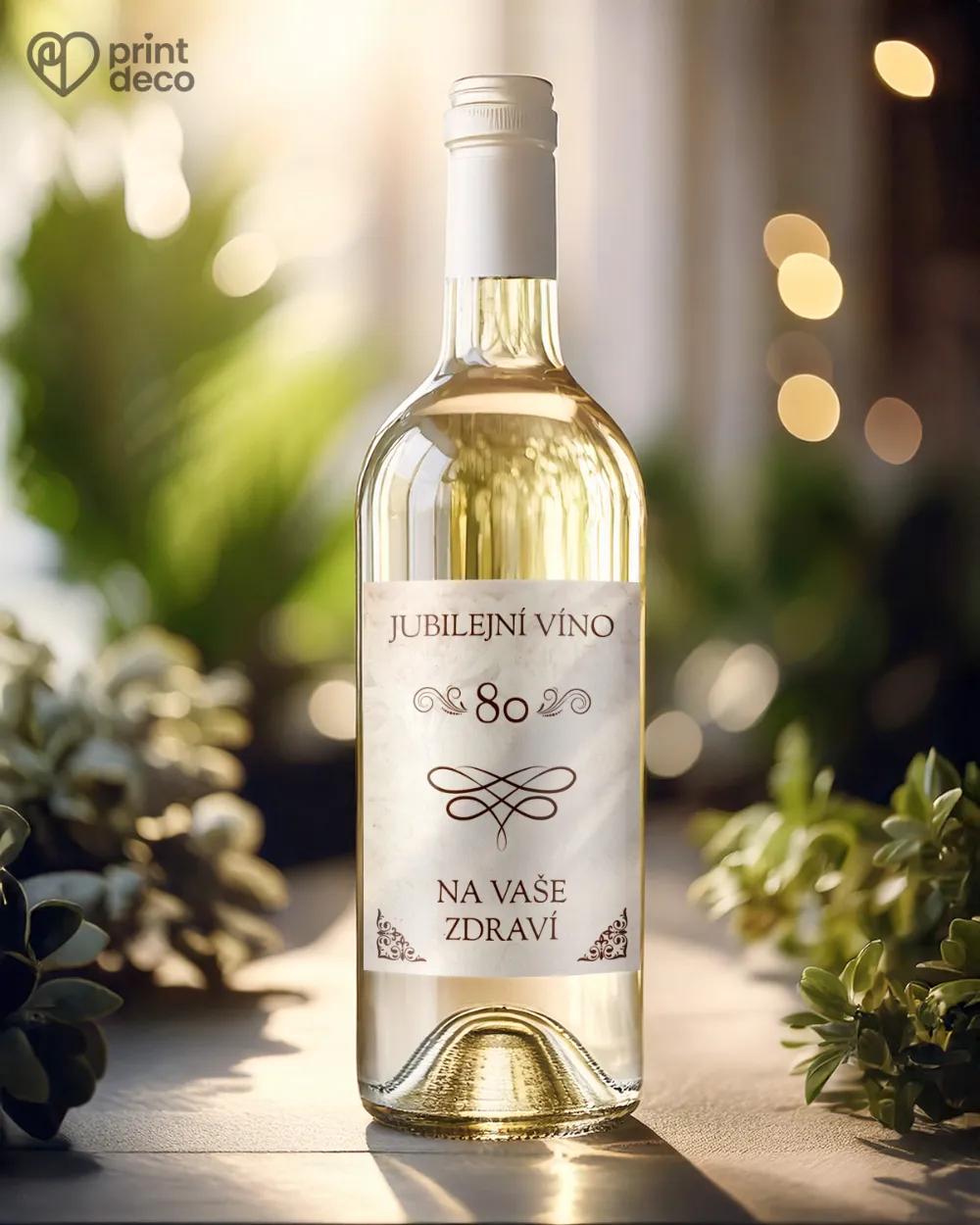 Etikety na láhve Vintage motiv 1/2