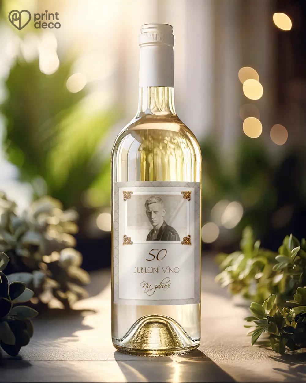 Etikety na láhve Vintage motiv III s fotkov 1/2