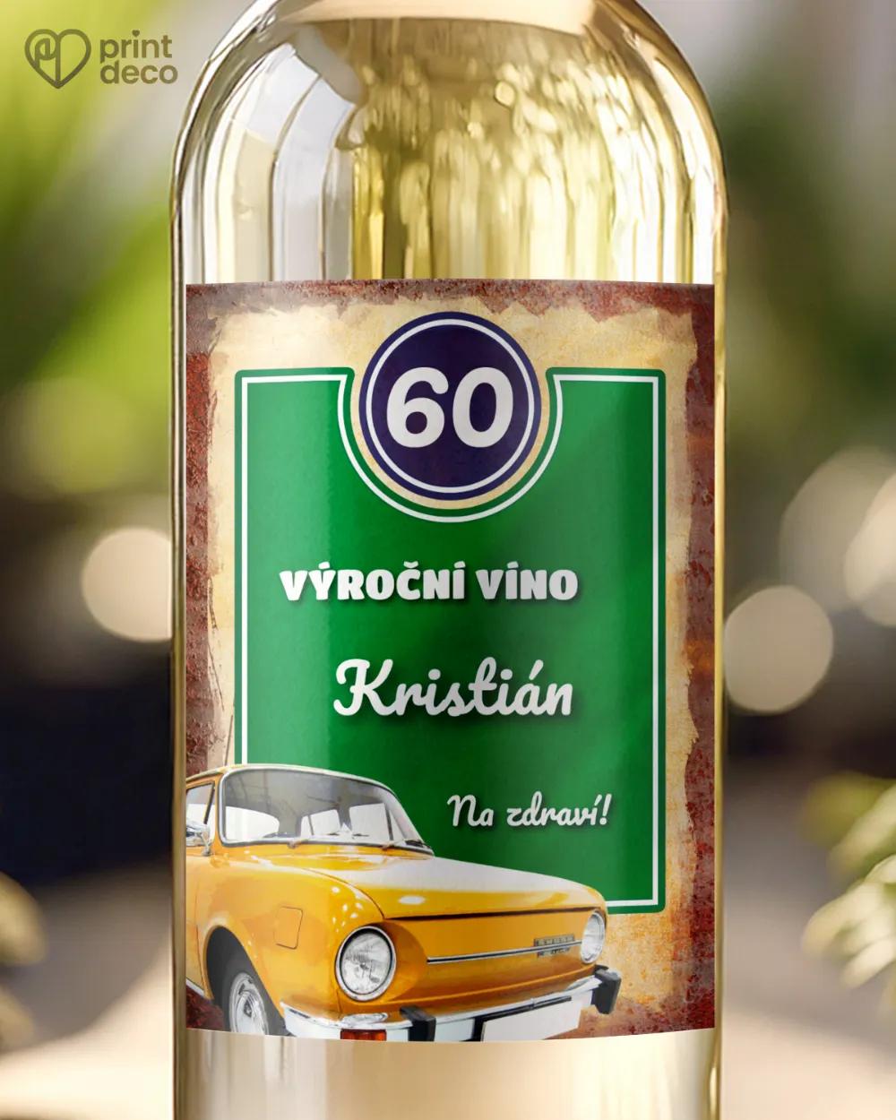 Etikety na láhve Český retro styl