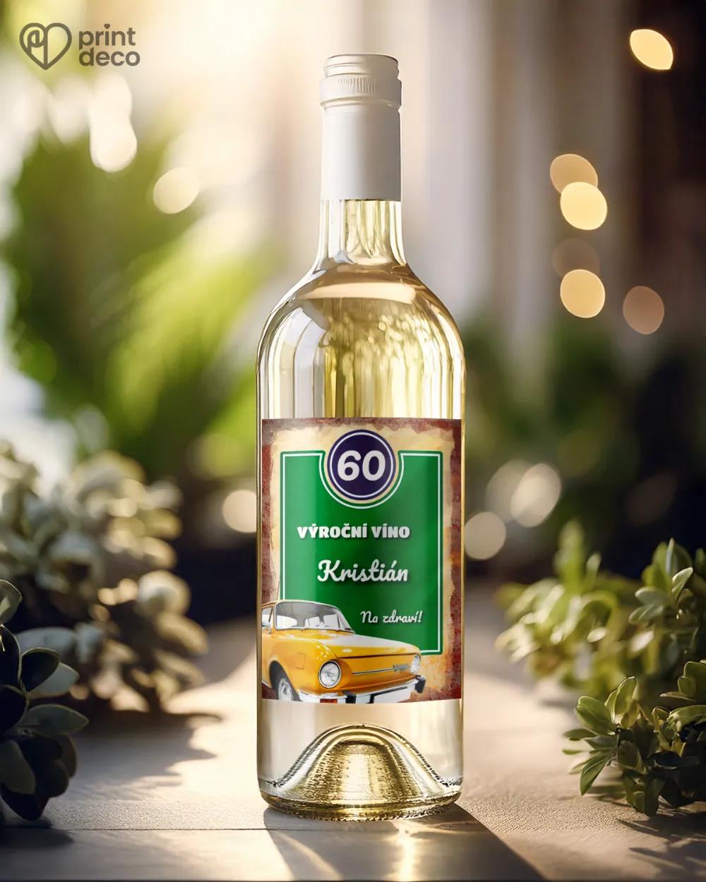 Etikety na láhve Český retro styl 1/2