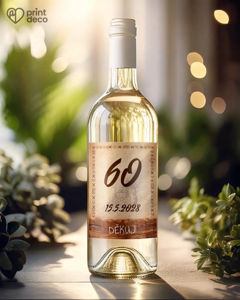 Etikety na láhve s lidovým motivem 1/2