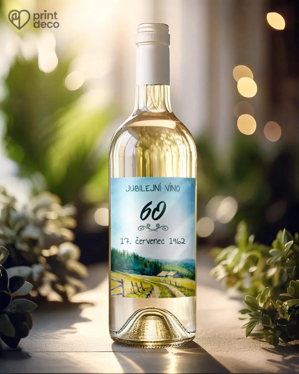 Etikety na láhve Lidová krajinka 1/2