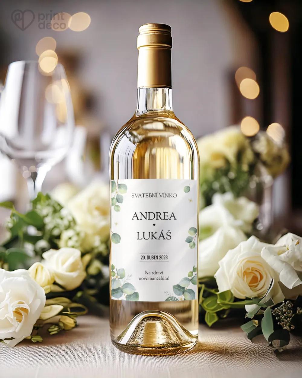 Svatební etikety Greenery IV. 1/2