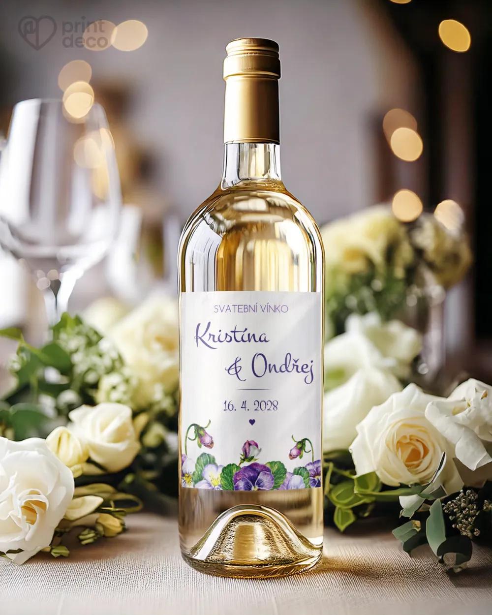 Svatební etikety Fialky 1/2