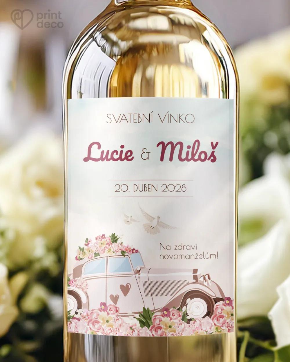Svatební etikety Retro láska