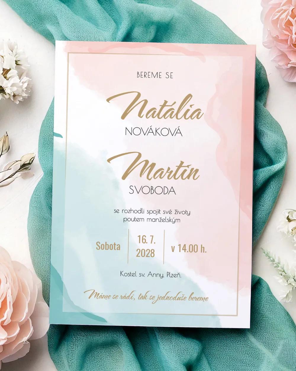 Svatební oznámení - Abstrakt 01