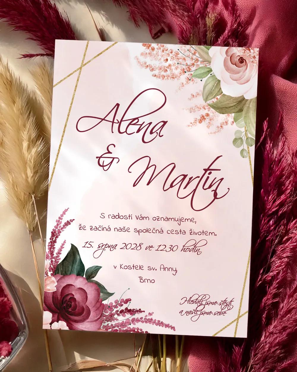 Svatební oznámení - Botanic 02