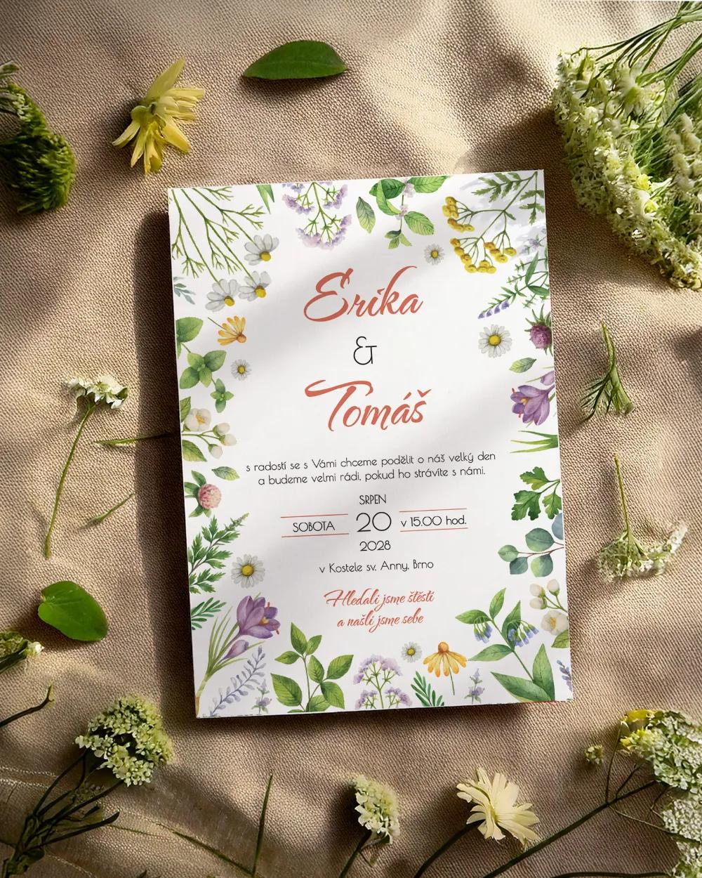 Svatební oznámení - Bylinkový sen 1/2