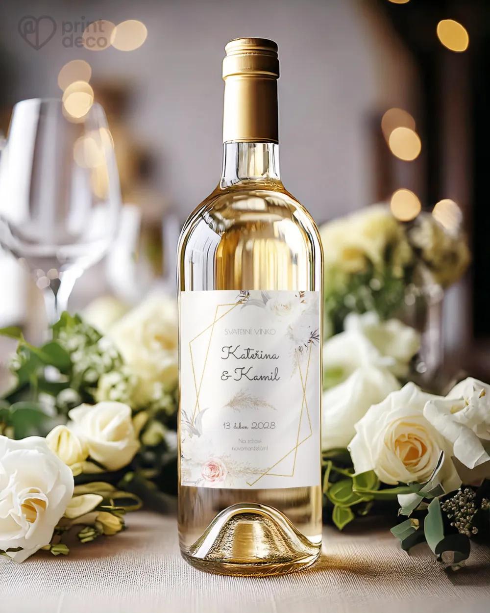 Svatební etikety Rozkvetlé květiny I. 1/2