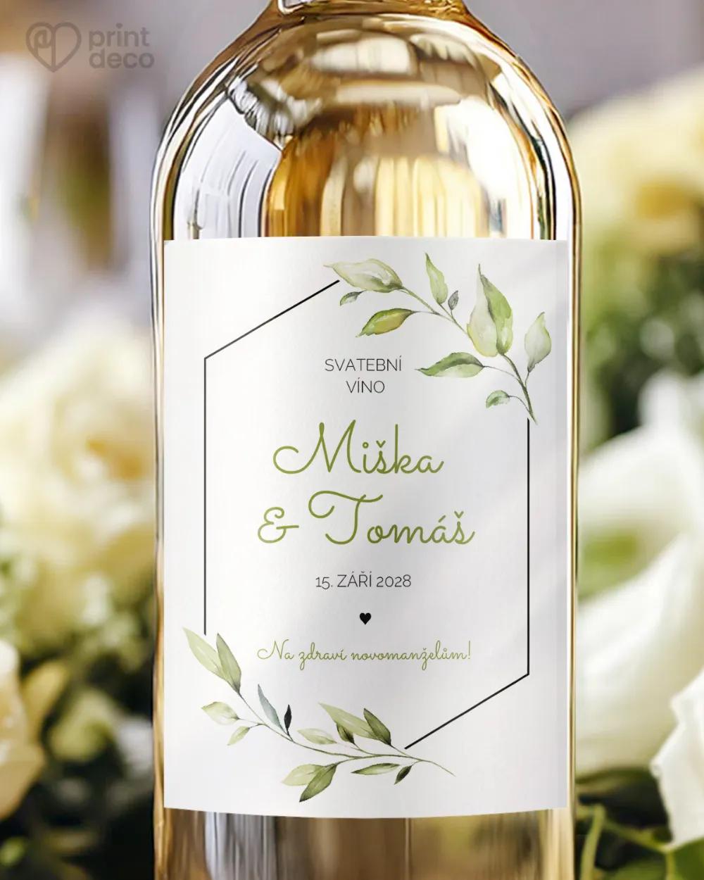 Svatební etikety Greenery VI.