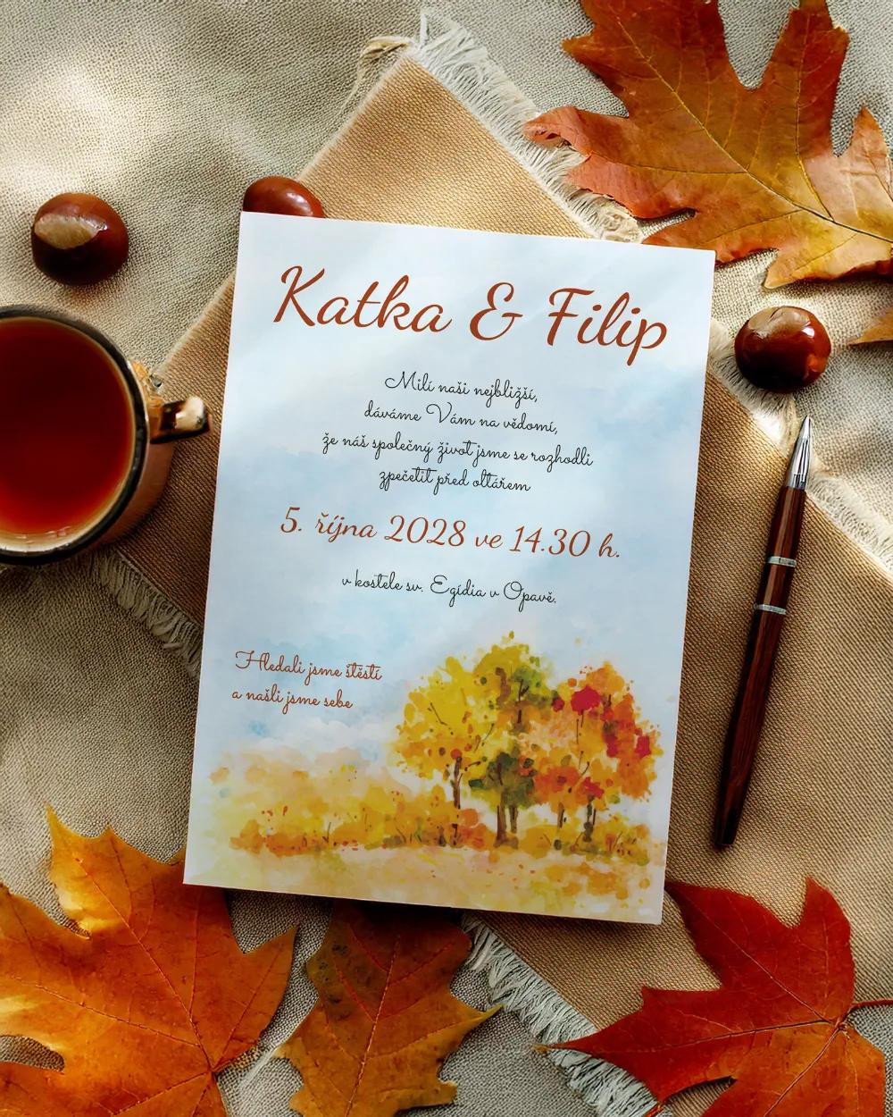Svatební oznámení - Podzim 02 1/2