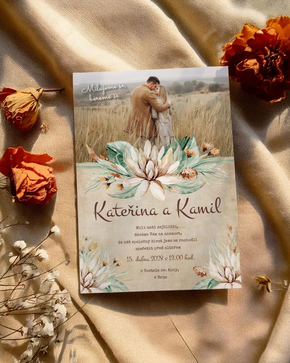 Svatební oznámení - Savana 01 1/2