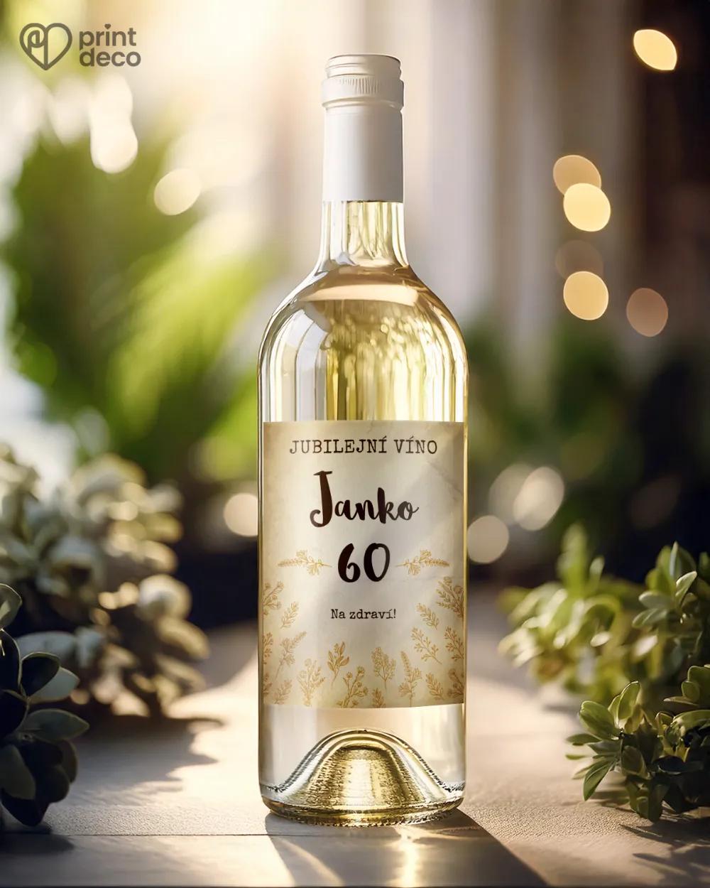 Etikety na láhve Vintage květiny 1/2