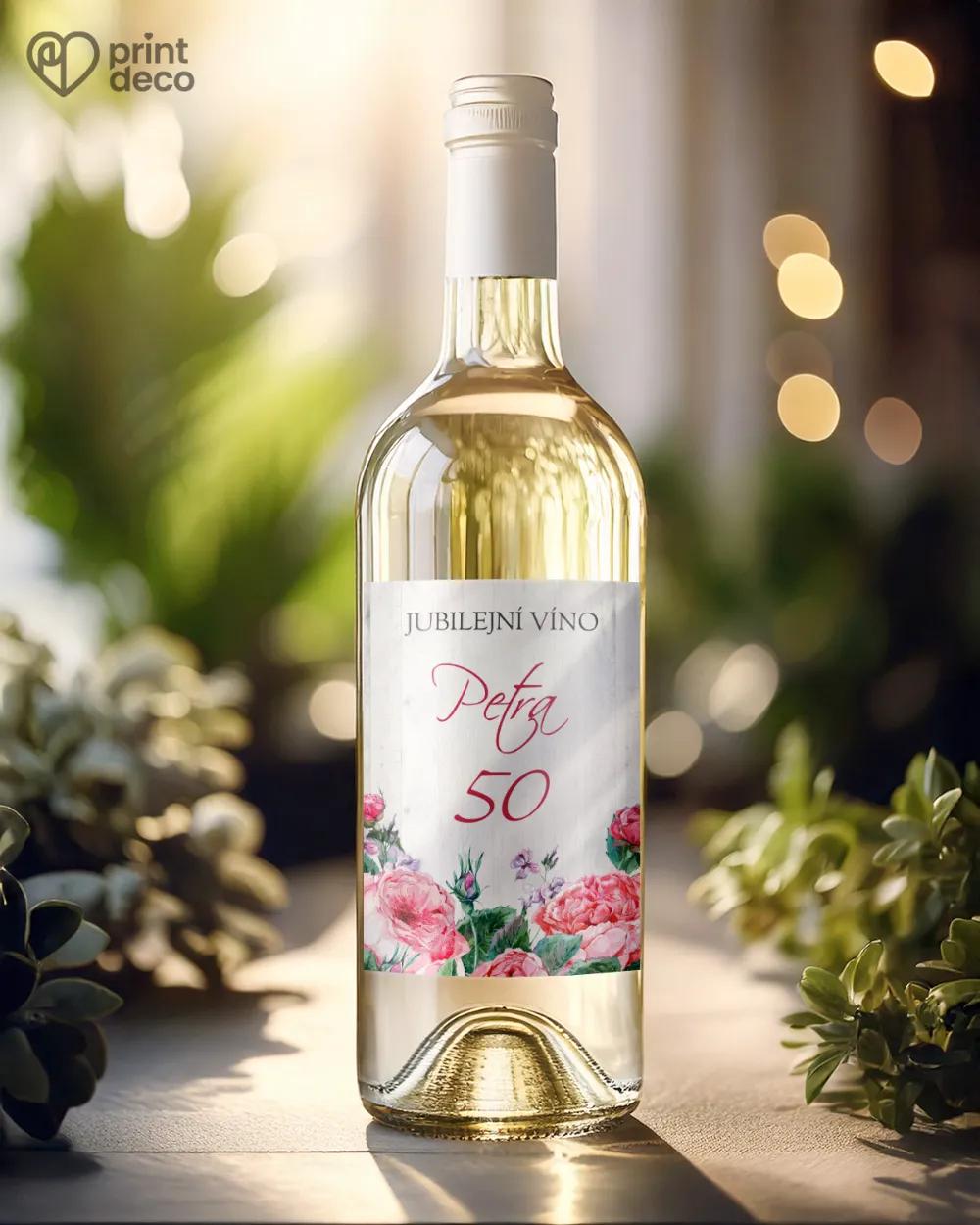 Etikety na láhve Růže II. 1/2