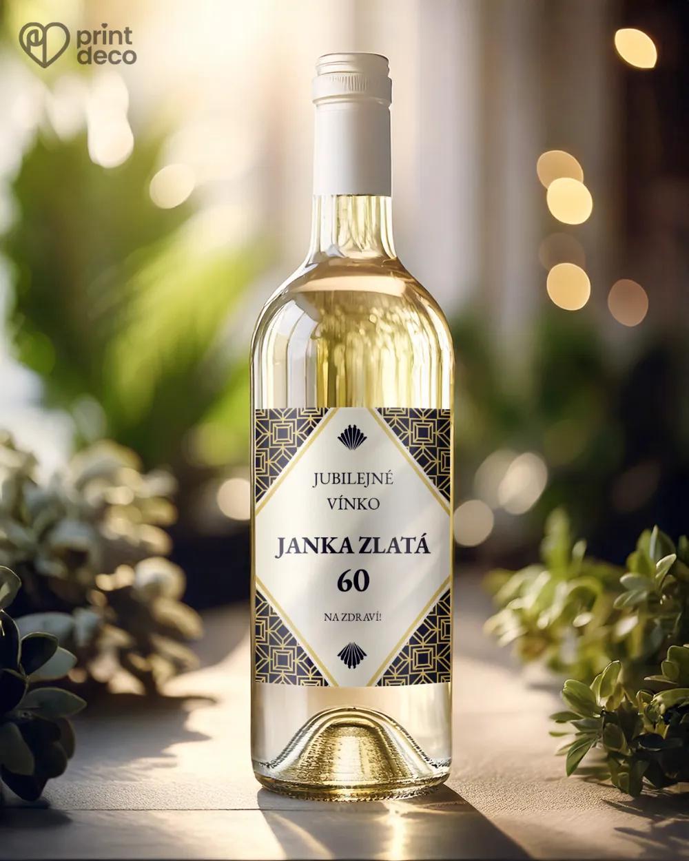 Etikety na láhve Art Deco II. 1/2