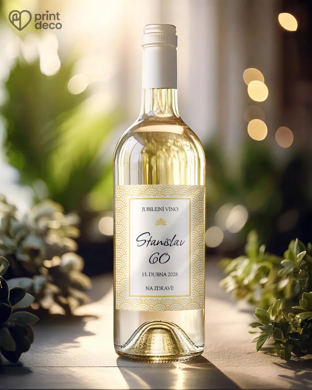 Etikety na láhve Art Deco III. 1/2