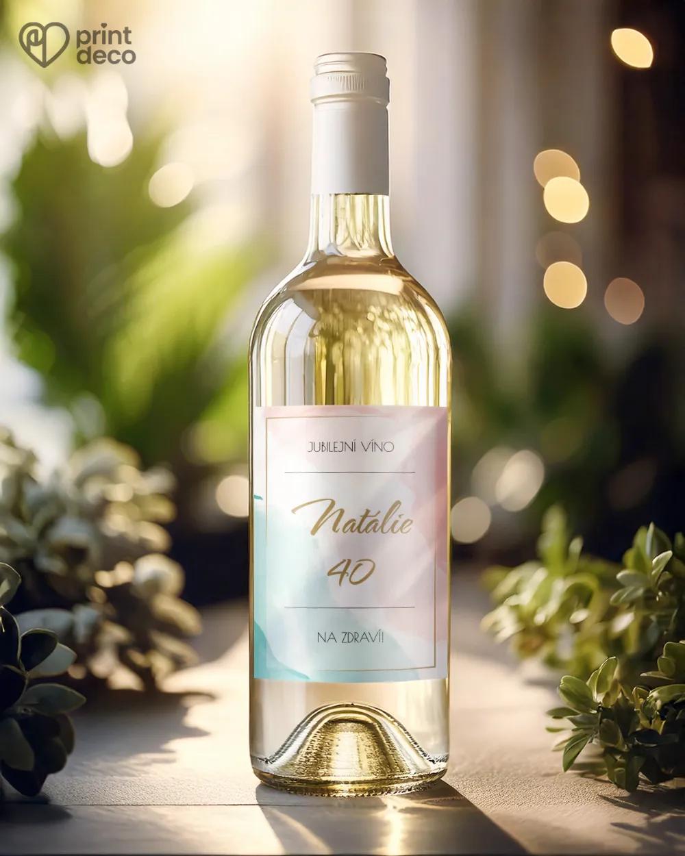 Etikety na láhve Abstrakt I. 1/2