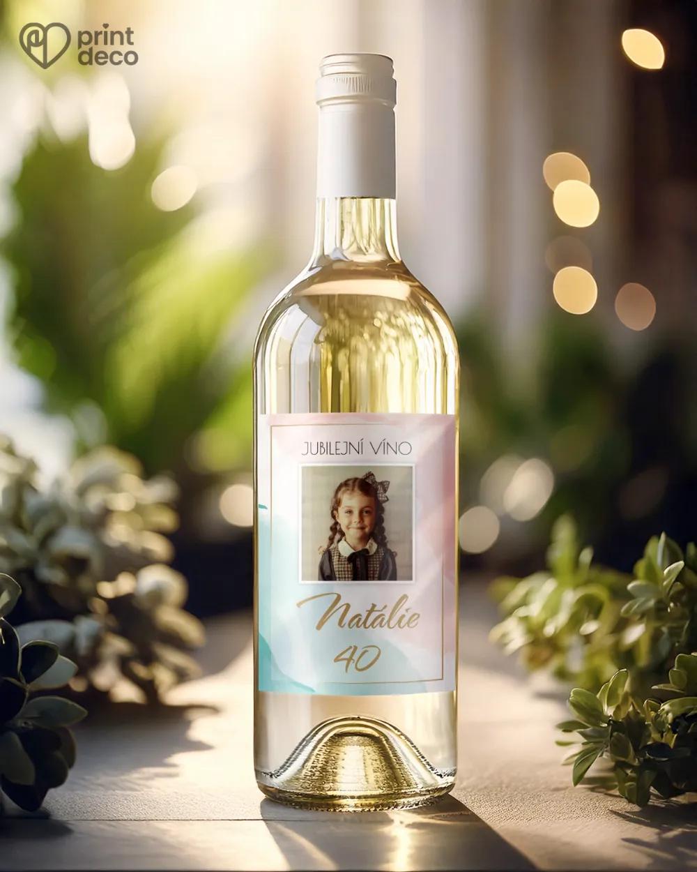 Etikety na láhve Abstrakt I. s fotografií 1/2