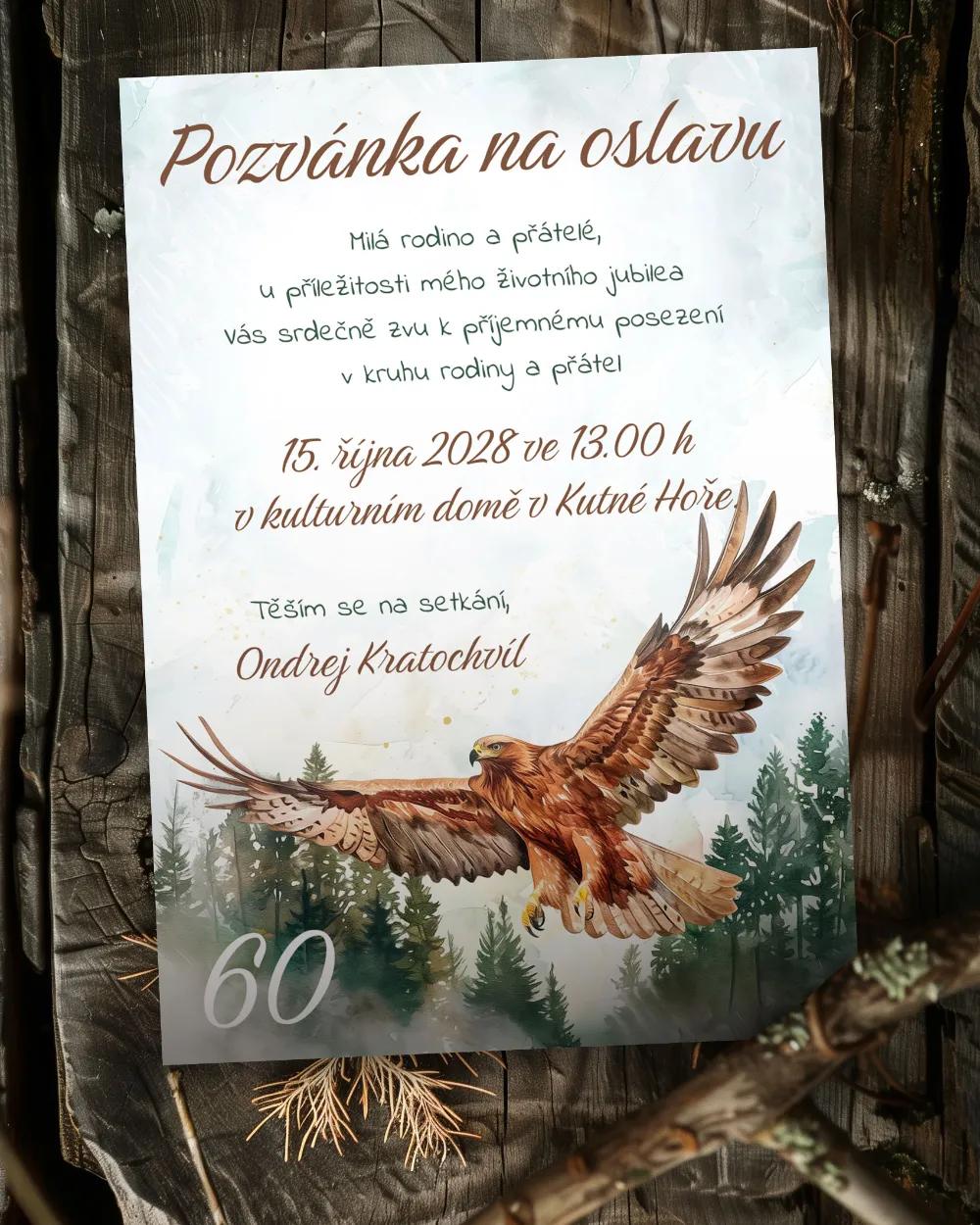 Pozvánka na narozeniny Orel 01