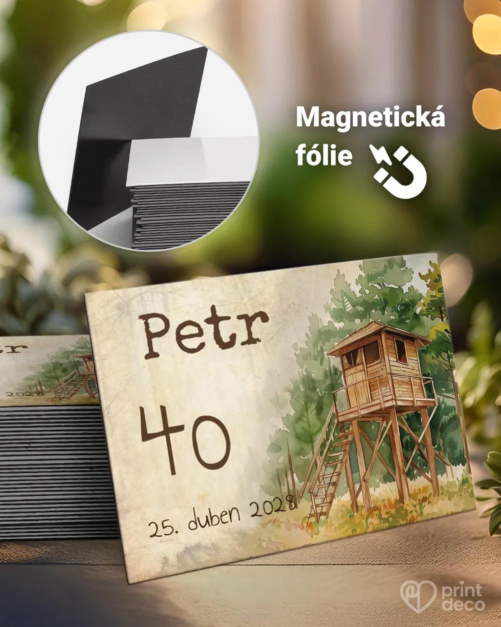 Památeční magnetky z oslavy Lovecký posed