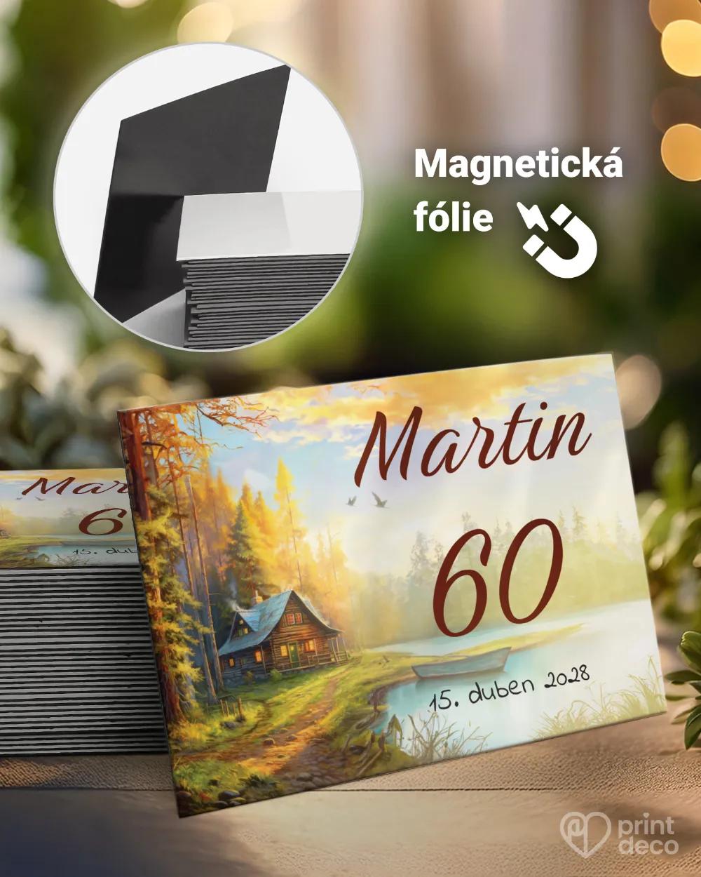 Památeční magnetky z oslavy Lesní chata