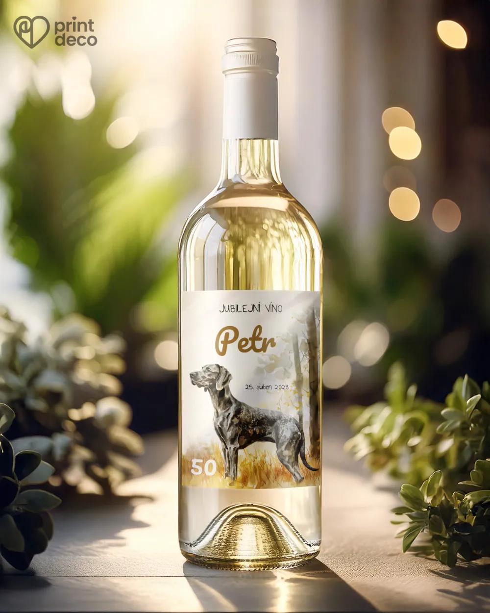 Etikety na láhve Lovecký pes IV. 1/2