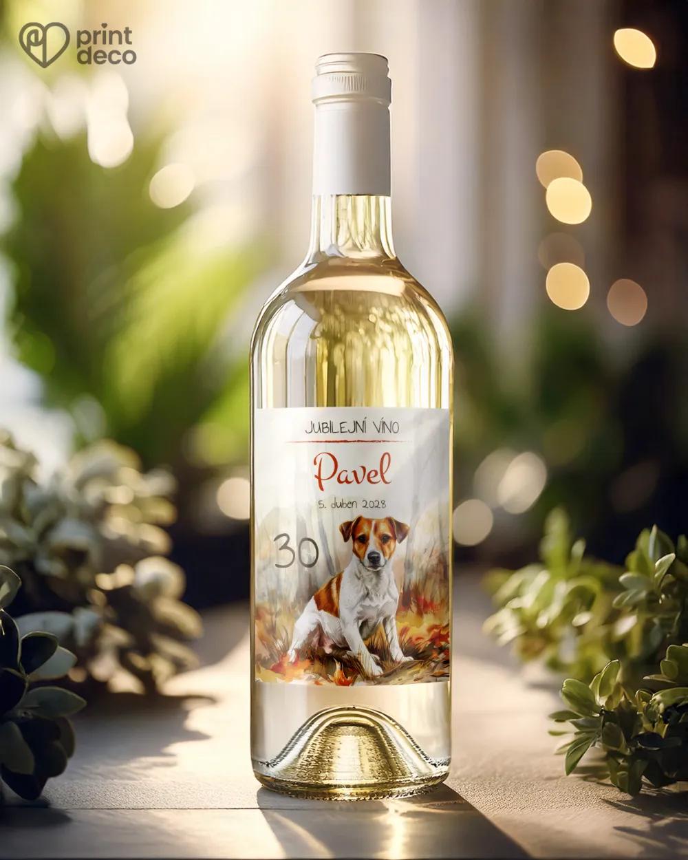 Etikety na láhve Lovecký pes VI. 1/2