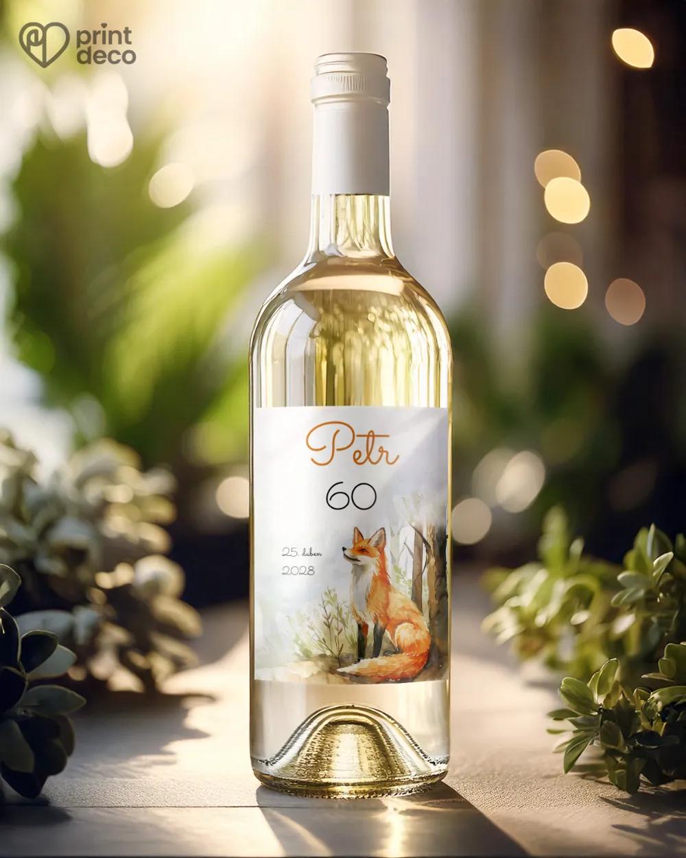 Etikety na láhve Liška II. 1/2