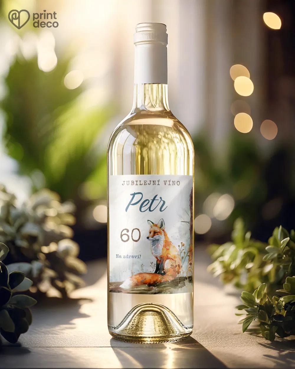 Etikety na láhve Liška III. 1/2