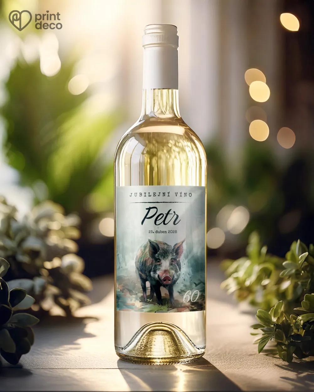 Etikety na láhve Divočák I. 1/2