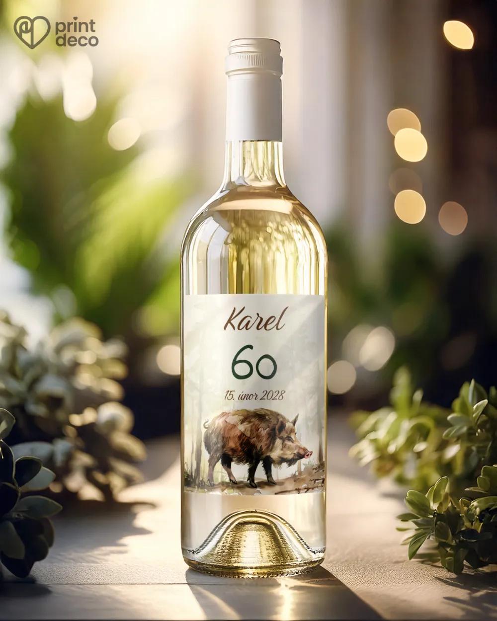 Etikety na láhve Divočák II. 1/2