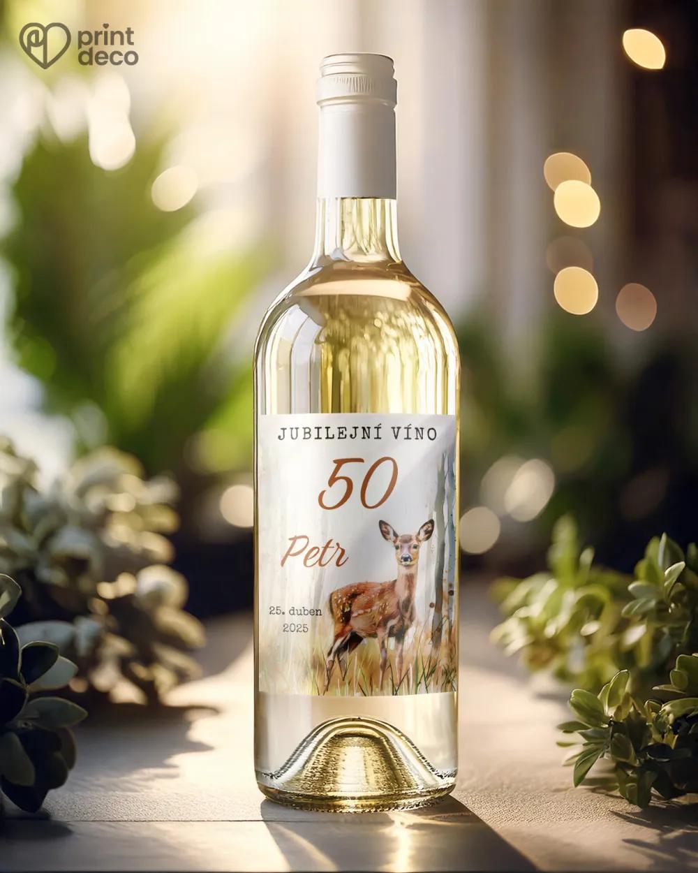 Etikety na láhve Srna I. 1/2