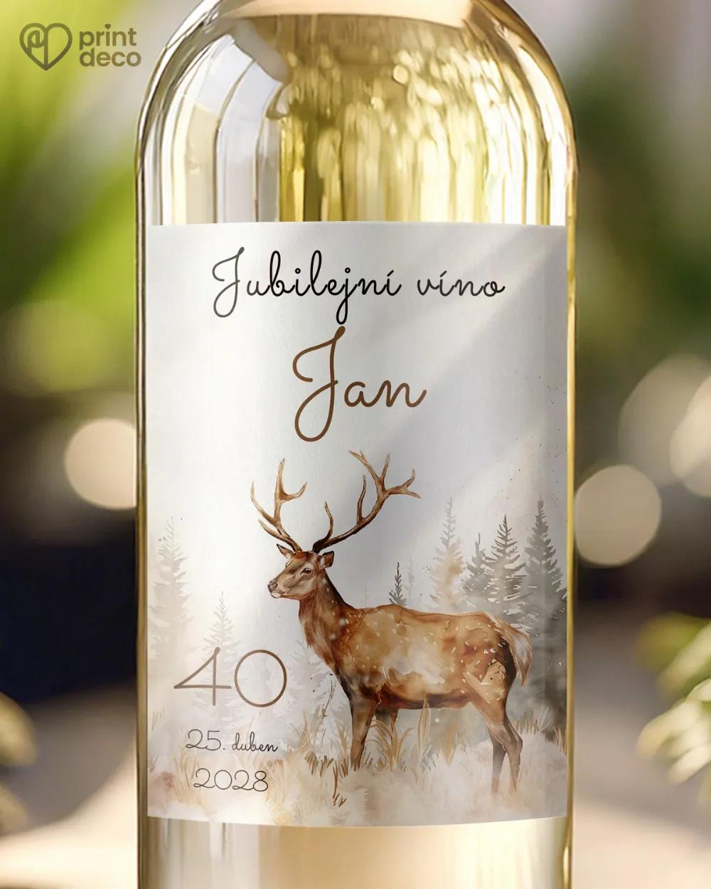 Etikety na láhve Jelen III.