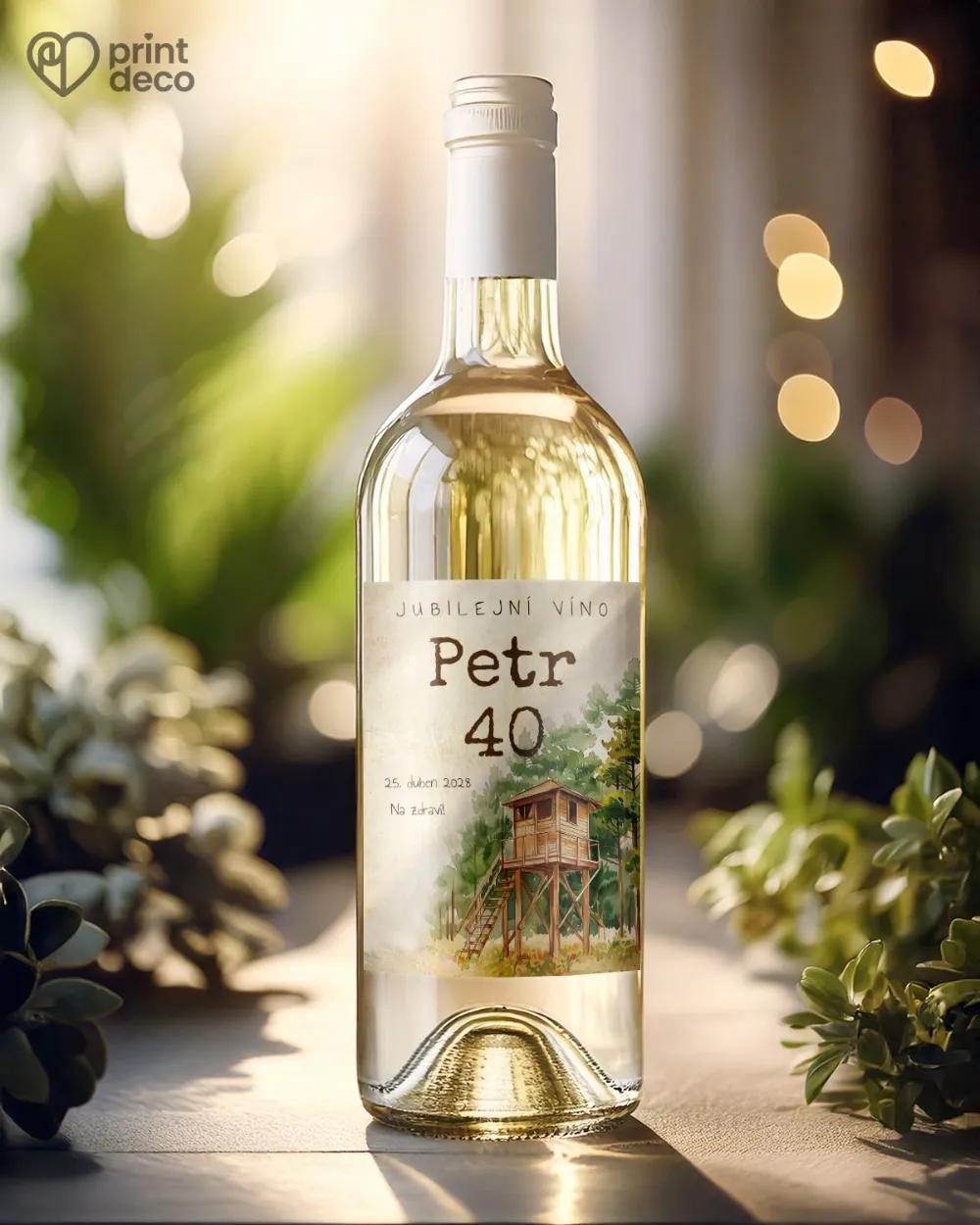 Etikety na láhve Lovecký posed 1/2