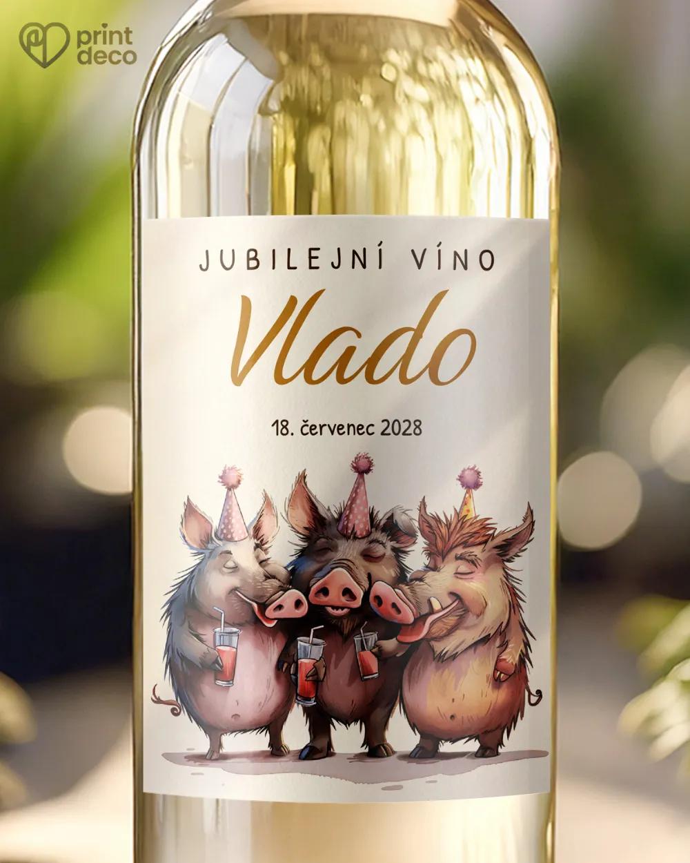 Etikety na láhve Párty divočáků