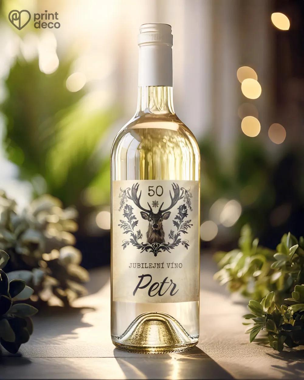 Etikety na láhve Jelen V. 1/2