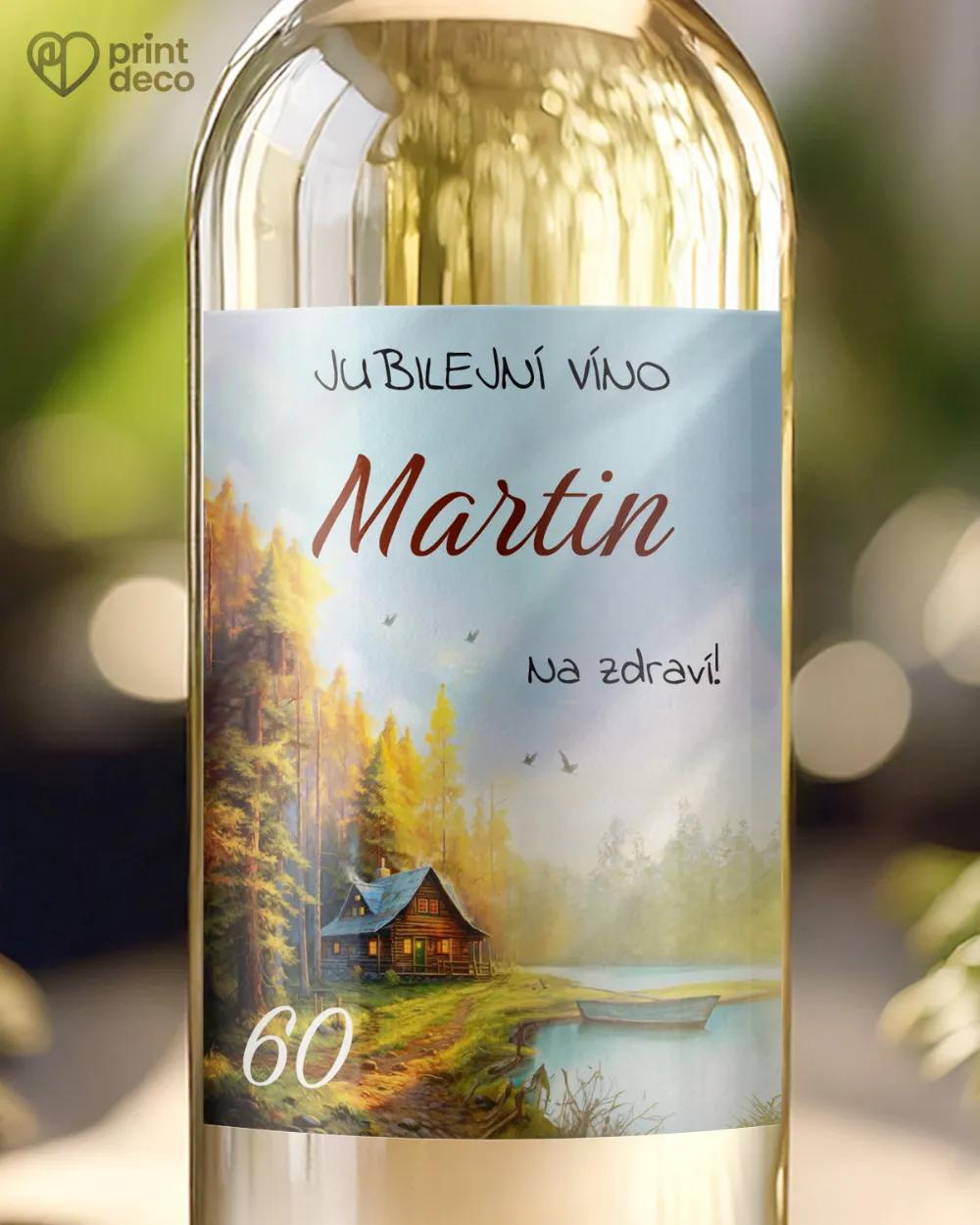 Etikety na láhve Lesní chata