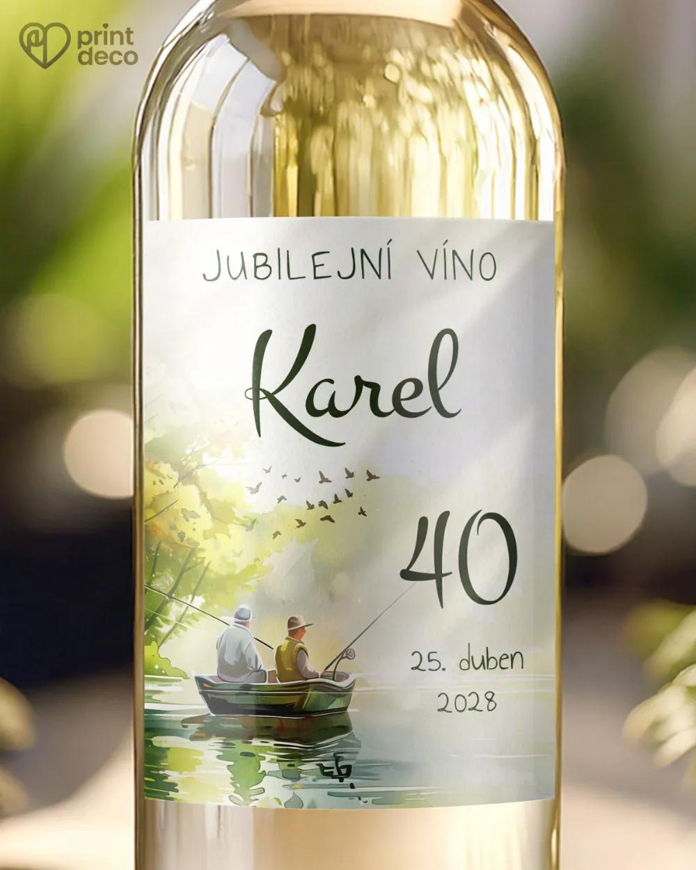 Etikety na láhve Rybář IV.