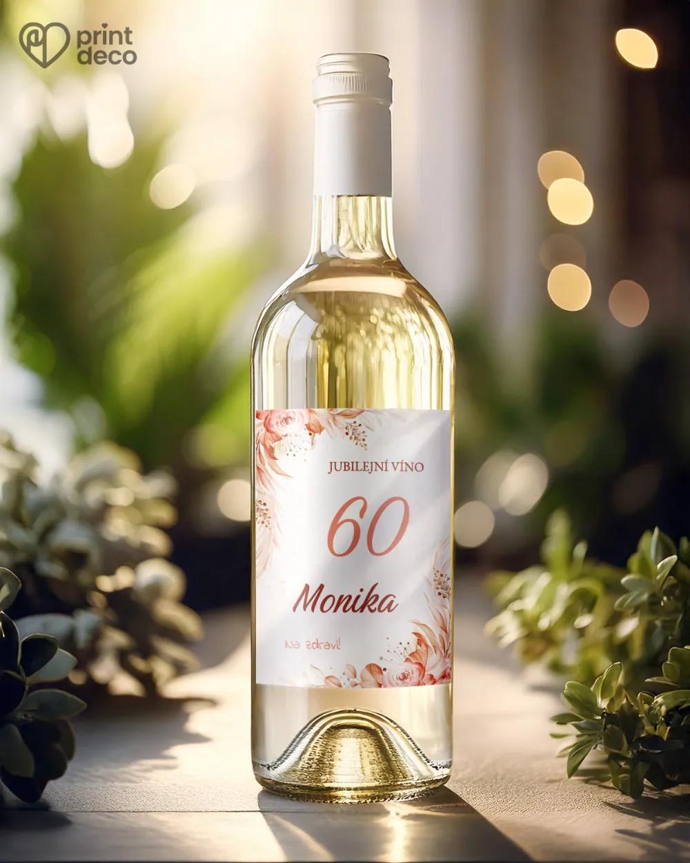 Etikety na láhve Sušené květiny II. 1/2