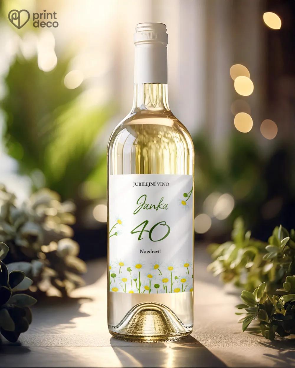 Etikety na láhve Sedmikrásky 1/2